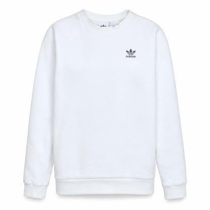 adidas Men’s White Crew Neck Pullover Sweatshirt Size S