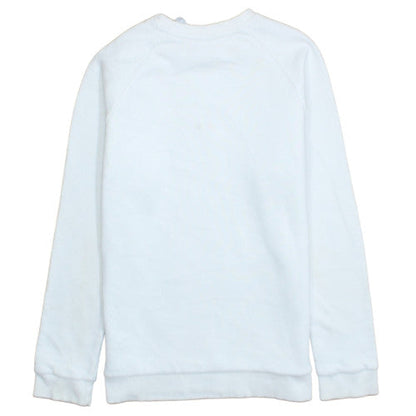 adidas Men’s White Crew Neck Pullover Sweatshirt Size S