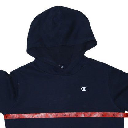 Champion Boys Navy Pullover Hoodie XL 13-14 Years Cotton Blend Logo