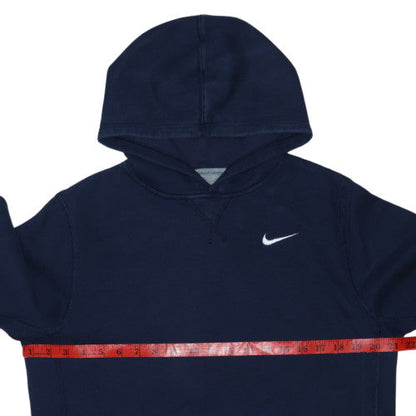 Nike Boys Navy Blue Pullover Hoodie XL 13-15 Years Cotton Blend Logo Hooded