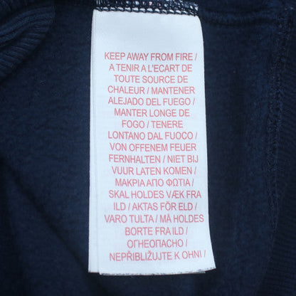 Nike Boys Navy Blue Pullover Hoodie XL 13-15 Years Cotton Blend Logo Hooded