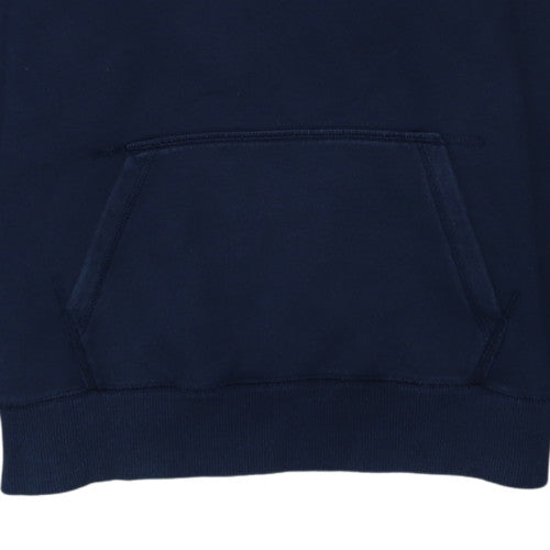 Nike Boys Navy Blue Pullover Hoodie XL 13-15 Years Cotton Blend Logo Hooded