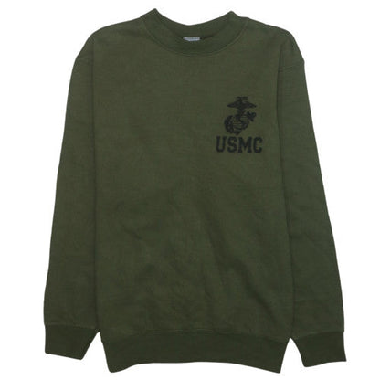 Campbellsville Mens Green USMC Pullover Sweatshirt Size S