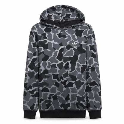 Adidas Men's Grey Camo Pullover Hoodie Sweatshirt Size S Classic Fit