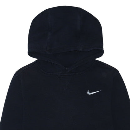 Nike Boys Black Pullover Hoodie 12-13 Years Fleece Lined Sportswear
