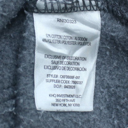 Calvin Klein Jeans Teens Grey Full Zip Logo Hoodie 14 Plus