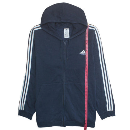 adidas Men's Blue 3XL Full Zip Hoodie Fleece Sportswear