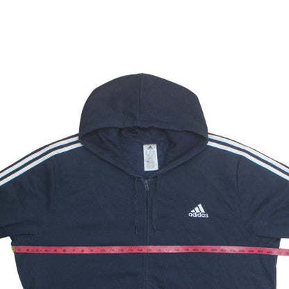 adidas Men's Blue 3XL Full Zip Hoodie Fleece Sportswear