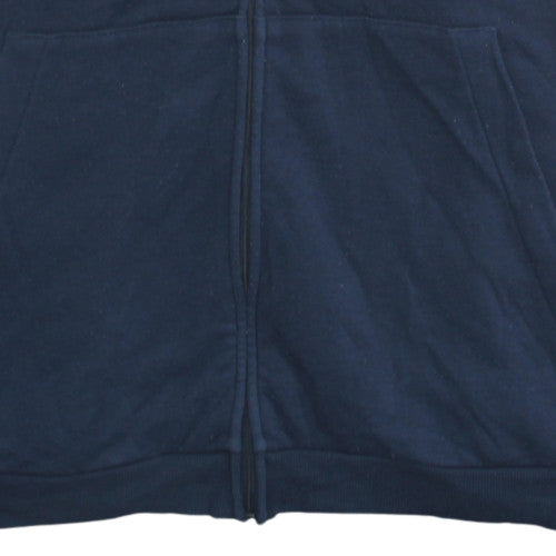 adidas Men's Blue 3XL Full Zip Hoodie Fleece Sportswear