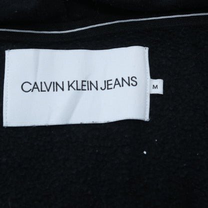 Calvin Klein Jeans Men's Black Full Zip Hoodie Size M Cotton Blend