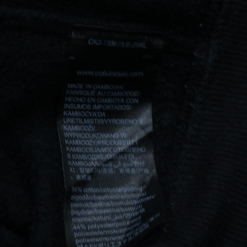 Calvin Klein Jeans Men's Black Full Zip Hoodie Size M Cotton Blend