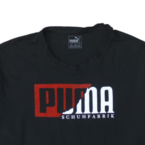 Puma Men's Black 2XL Graphic Logo Sports T-Shirt