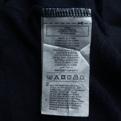 Adidas Men's Blue Grey Pullover Sweatshirt M Retro Graphic Logo Jumper