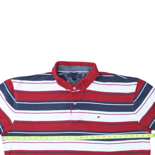 Tommy Hilfiger Men's Multicoloured Striped Polo Shirt 2XL