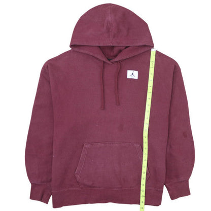 Nike Jordan Men's Red Pullover Hoodie Size S Oversized Fit Cotton