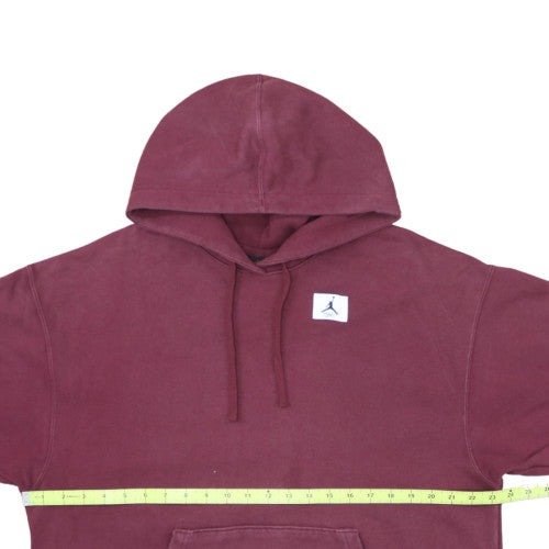 Nike Jordan Men's Red Pullover Hoodie Size S Oversized Fit Cotton