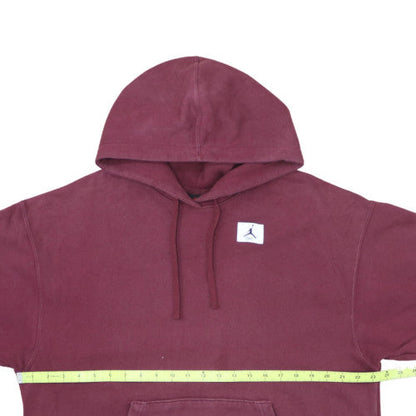 Nike Jordan Men's Red Pullover Hoodie Size S Oversized Fit Cotton