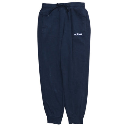 adidas Men's Blue Fleece Jogger Trousers Size M Elastic Waist