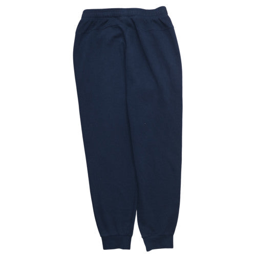 adidas Men's Blue Fleece Jogger Trousers Size M Elastic Waist