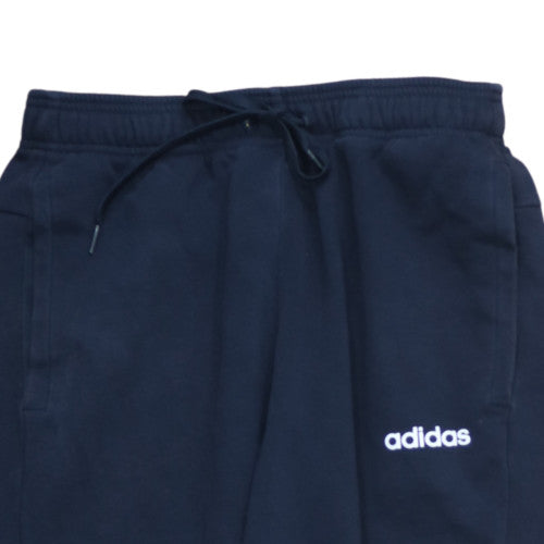 adidas Men's Blue Fleece Jogger Trousers Size M Elastic Waist