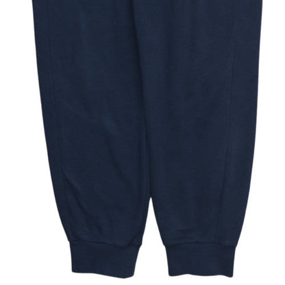 adidas Men's Blue Fleece Jogger Trousers Size M Elastic Waist
