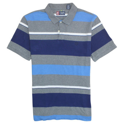 Chaps Men's Multicoloured Striped Cotton Polo Shirt XL