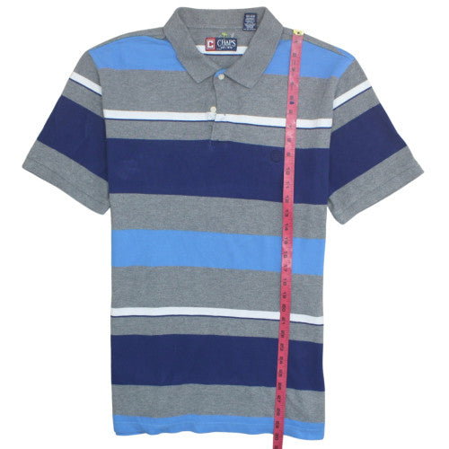 Chaps Men's Multicoloured Striped Cotton Polo Shirt XL