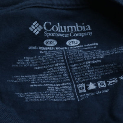 Columbia PFG Men's Blue 2XL Short Sleeve Crew Neck Cotton T-Shirt