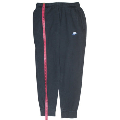 Nike Men's Black Fleece Sweatpants L Tapered Fit Activewear