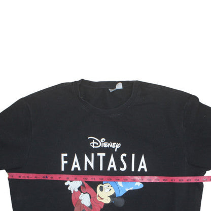 Disney Fantasia Mickey Mouse Black XL Unisex Pullover Sweatshirt