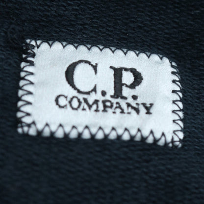 C.P. Company Men's Black Cotton Crew Neck Pullover Sweatshirt L