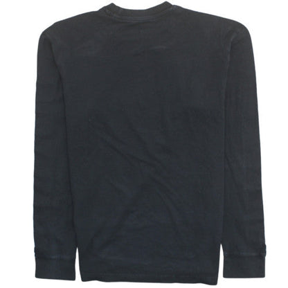 adidas Unisex Black XS Long Sleeve Logo Pullover Sweatshirt