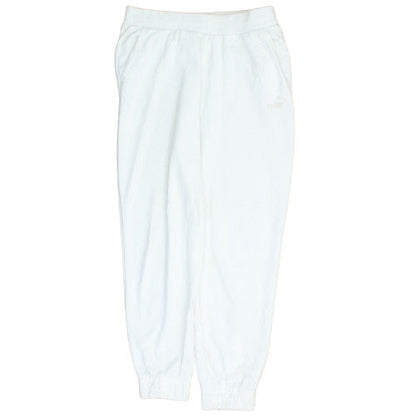 Puma Men's White Fleece Jogger Trousers L Regular Fit