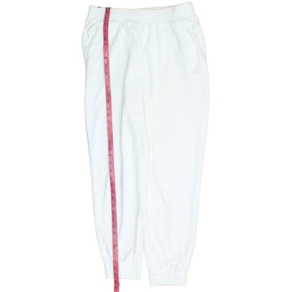 Puma Men's White Fleece Jogger Trousers L Regular Fit