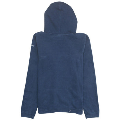 Columbia Womens Navy Blue Pullover Hoodie XL Cotton Blend Logo Design