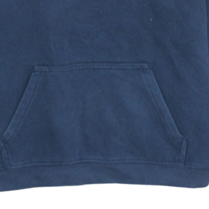Columbia Womens Navy Blue Pullover Hoodie XL Cotton Blend Logo Design
