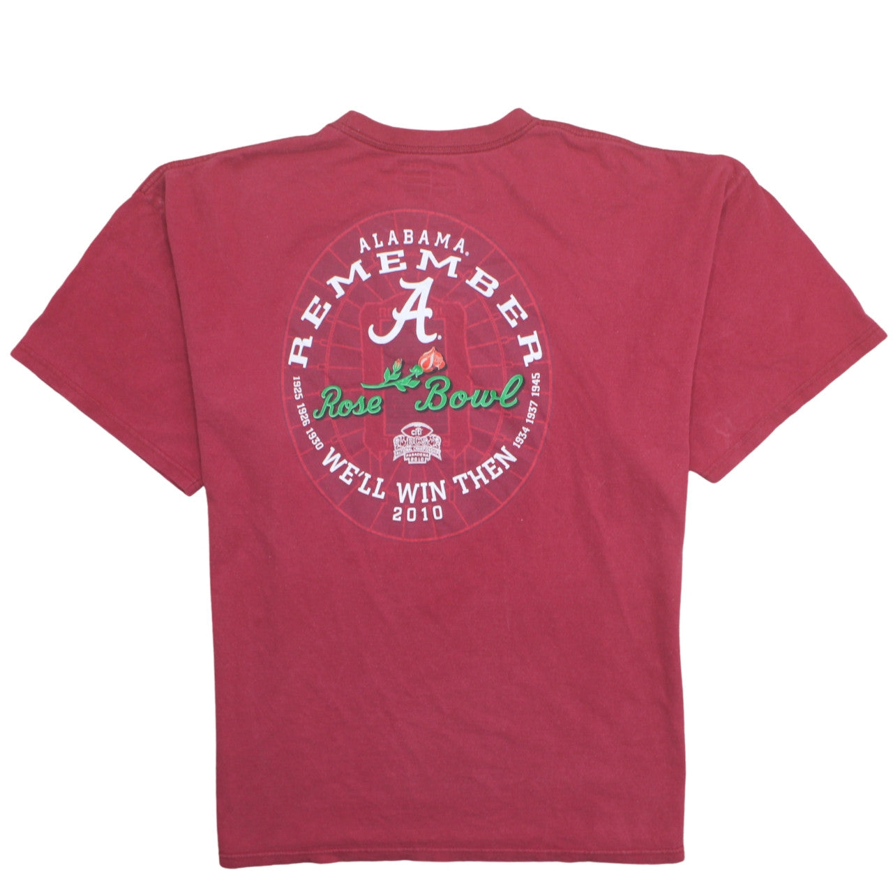 Nike Men 2XL Red Alabama Rose Bowl Graphic Sports T-Shirt