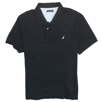 Nautica Men's Black 2XL Cotton Short Sleeve Polo Shirt