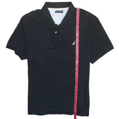 Nautica Men's Black 2XL Cotton Short Sleeve Polo Shirt