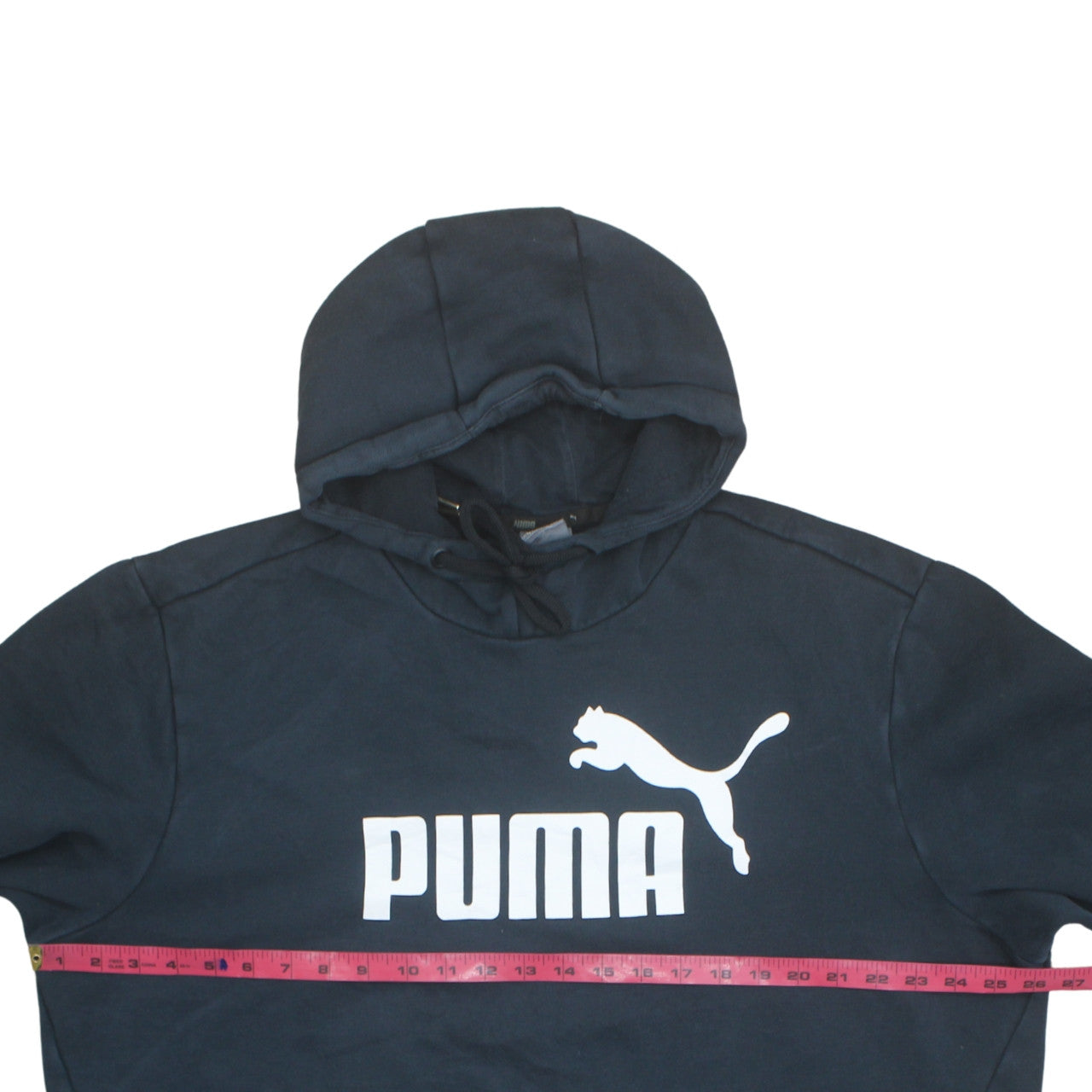 Puma Men’s Blue 2XL Pullover Hoodie Logo Fleece Sweatshirt