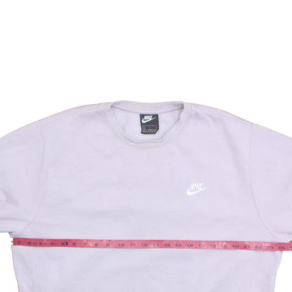 Nike Women’s Lilac Crew Neck Sweatshirt L Cotton Blend Casual