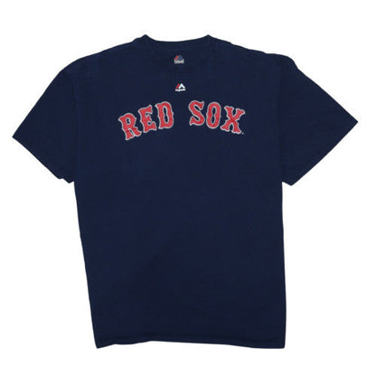 Majestic Men's Blue Boston Red Sox 2XL Short Sleeve T-Shirt
