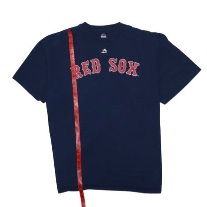 Majestic Men's Blue Boston Red Sox 2XL Short Sleeve T-Shirt