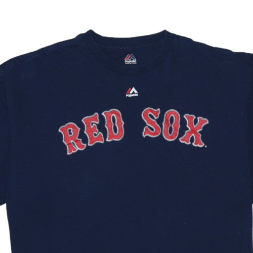 Majestic Men's Blue Boston Red Sox 2XL Short Sleeve T-Shirt