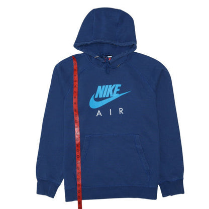 Nike Air Men's Blue Pullover Hoodie Size M Fleece Sportswear