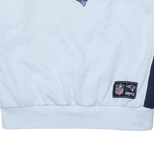 Primark NFL New England Patriots Men's White L Pullover Sweatshirt