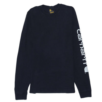Carhartt Men's Black Relaxed Fit Logo Pullover Sweatshirt Size S