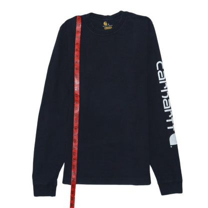 Carhartt Men's Black Relaxed Fit Logo Pullover Sweatshirt Size S