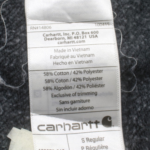 Carhartt Men's Black Relaxed Fit Logo Pullover Sweatshirt Size S
