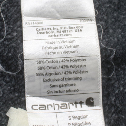 Carhartt Men's Black Relaxed Fit Logo Pullover Sweatshirt Size S
